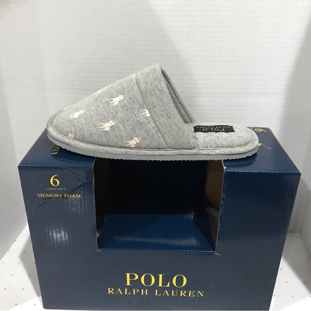 Polo Ralph Lauren Ladies Memory Foam Slippers